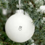 Christmas Bauble With Tiny Snowman, thumbnail 5 of 6