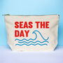 'Seas The Day' Cosmetic Bag, thumbnail 1 of 4