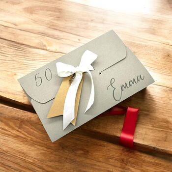 Personalised Birthday Scratch Gift Card And Envelope, 2 of 12