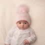 Personalised Baby Hat With Pom Pom, thumbnail 4 of 8