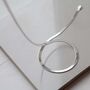 Sterling Silver Herringbone Necklace, thumbnail 3 of 6