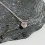 Tiny Dot Sterling Silver Customised Necklace, thumbnail 4 of 6