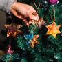 Recycled Sari Christmas Tree Decoration, thumbnail 1 of 12
