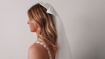 Hen Party Veil With Bow Evening Wedding Veil, 7 of 9