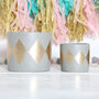 Grey And Gold Plant Pot, Two Sizes, Mothers Day, thumbnail 2 of 3