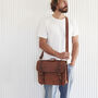Personalised Leather Laptop Bag With Lifetime Guarantee, thumbnail 3 of 9