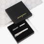 Personalised Tie Clip And Bar Tip Cufflinks Set, thumbnail 9 of 10