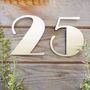 Stainless Steel Art Deco House Number, thumbnail 2 of 12