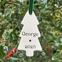 Baby's 1st Christmas 2025 Ceramic Tree Decoration, thumbnail 1 of 2