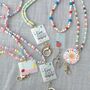 Thank You Teacher Lanyard With Colourful Card Holder – End Of Term Gift, thumbnail 1 of 8