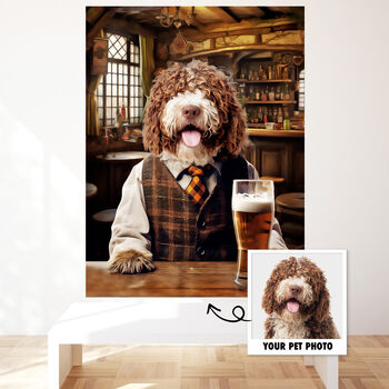 Personalised Pet Portrait Whimsical Animal Lover Gift, 2 of 7