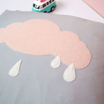 Rain Cloud Nursery Cushion, 7 of 7