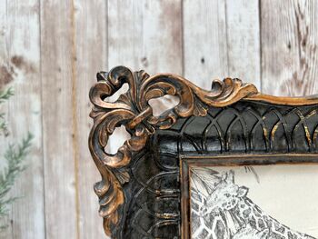 Black Ornate Photo Frame 6x4 Elegant Picture Frame Gift, 7 of 10