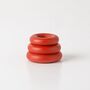 Triple O Candleholder: Red, thumbnail 2 of 4