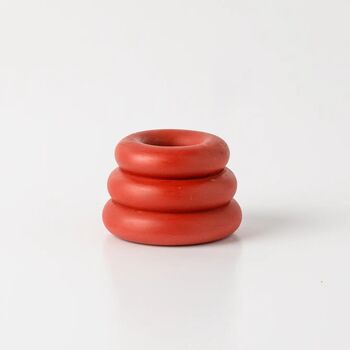 Triple O Candleholder: Red, 2 of 4