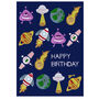 Outerspace Birthday Card With Activities For Children, thumbnail 3 of 3