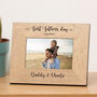 'First Fathers Day Together' Wooden Picture Frame, thumbnail 1 of 4