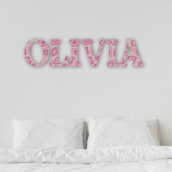 Printed Wall Letters, Bedroom Decor, 2 of 9