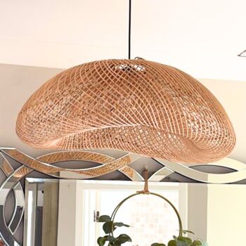 Natural Rattan Ceiling Lampshade, 2 of 2