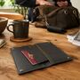 Personalised Pebble Grain Leather Travel Wallet Father's Day Gift For Him, thumbnail 6 of 11