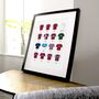 Villa Classic Retro Kits Team Print, thumbnail 2 of 4