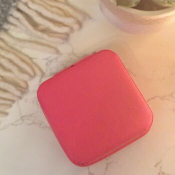 Portable Jewellery Box Fuchsia Pink, 5 of 7