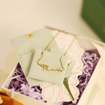 Necklace For Mum With Birthstone Charm, 7 of 12