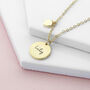 Personalised Heart And Disc Pendant Necklace, thumbnail 4 of 9