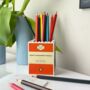 Personalised Penguin Style Lego® Brick Desk Pencil Pot, thumbnail 1 of 6