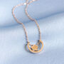 Contemporary Moon And Star Floating Necklace, thumbnail 3 of 6