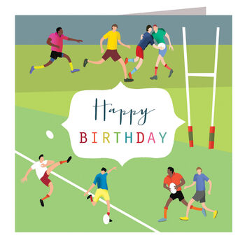 Rugby Happy Birthday Card, 2 of 5