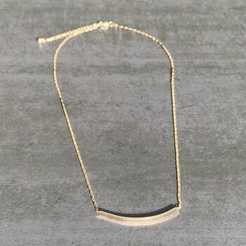 Fine Chain Curve Necklace, 5 of 7