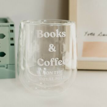 Travel City Coffee Slogan Double Layered Glass Mugs, 4 of 6
