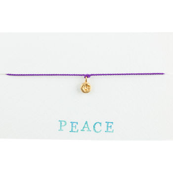 Handmade Peace Silk Bracelet, 2 of 7