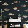 Vintage Fish Illustration Wall Stickers, thumbnail 1 of 6