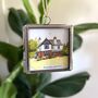 Tiny 5cm Framed Personalised House Portrait, thumbnail 1 of 5