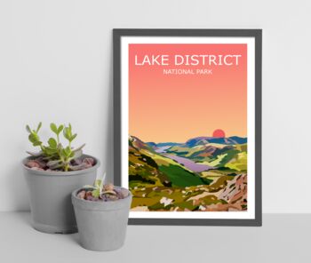 The Lake District National Park Art Print, 2 of 4