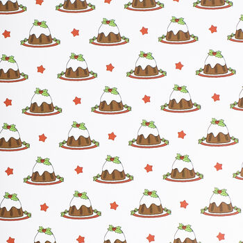 Luxury Quality Christmas Pudding Gift Wrapping Paper, Superior Thickness, 2 of 3