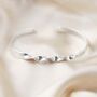 Sterling Silver Helix Cuff Bangle, thumbnail 3 of 6