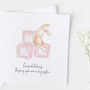 New Baby Card For Girls, Christening Card Girls ..3v7a, thumbnail 2 of 6