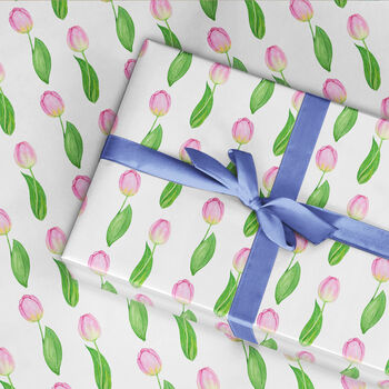 Tulips Wrapping Paper Roll Or Folded, 2 of 3