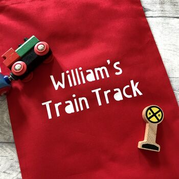 Personalised Railway Train Travel Play Mat Bag, 2 of 5