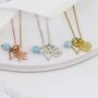 Personalised Childs Heart Necklace With Birthstones, thumbnail 1 of 12