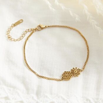 Custom Birth Month Flower Bracelet, 2 of 6