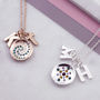 Rainbow Charm Necklace With Swarovski Crystal, thumbnail 3 of 4