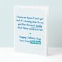 Blue Poem Father's Day From Bump To Dad To Be, thumbnail 1 of 4