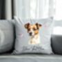 Personalised Jack Russell Terrier Hearts Cushion Cover Gift, thumbnail 2 of 2