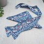Blue Strawberry Thief Bow Tie, thumbnail 4 of 4