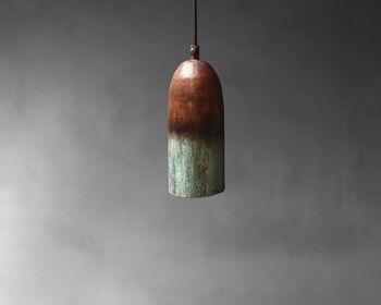 Oxidised Copper Pendant Light, 3 of 4