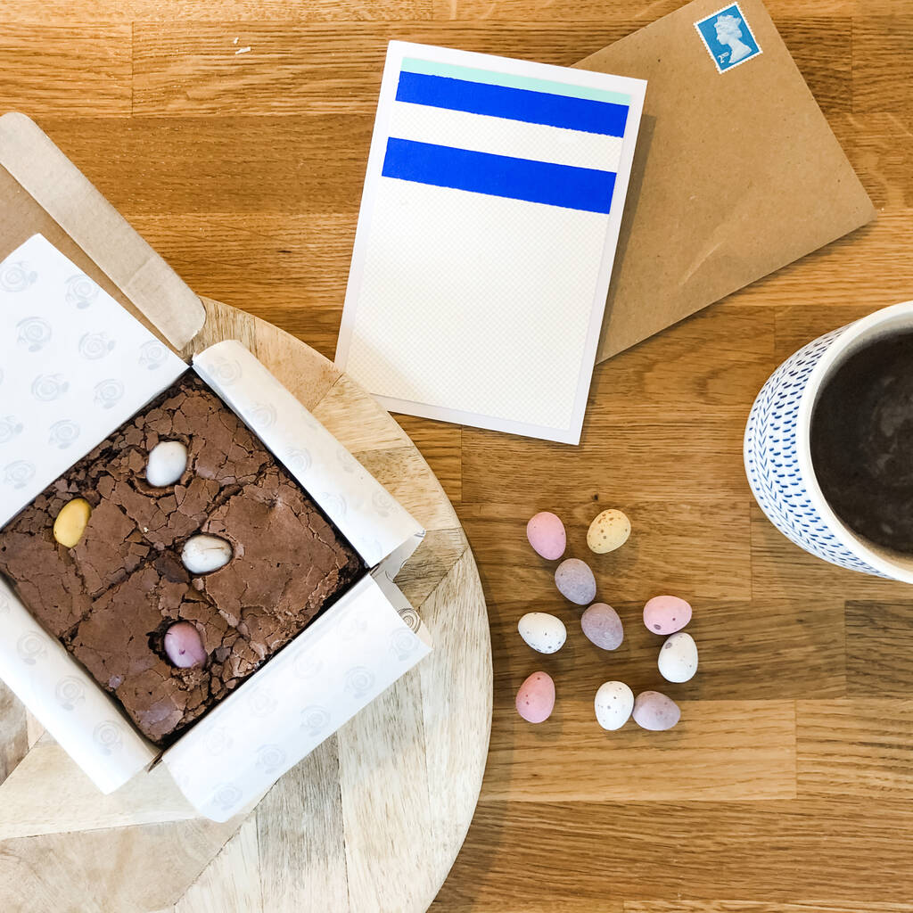 Easter Letterbox Chocolate Brownies By Belle & Wilde